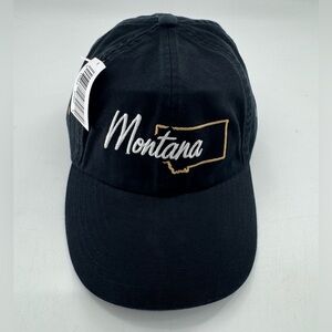 Montana State Baseball Cap NEW Hat State Falcon Headgear Blk Adj Outdoors Nature